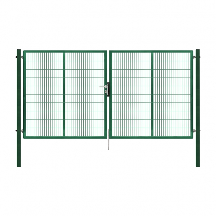 Double swing gate PILOFOR SUPER, 4110x1780 mm, Zn+RAL 6005