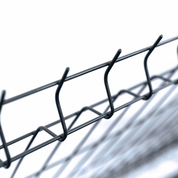 Svařovaný panel PILOFOR® CLASSIC poplastovaný (Zn + PVC) 2500 × 830 mm - výška 83 cm, barva antracit (RAL 7016)