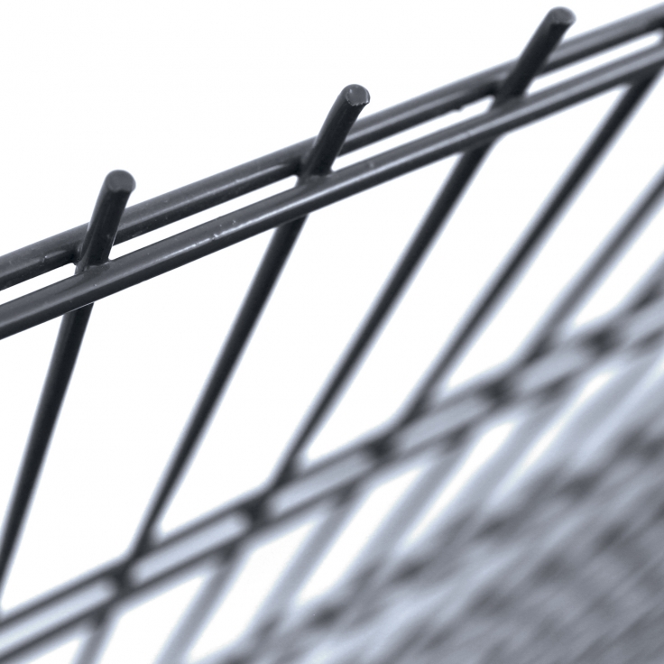 Welded panel PILOFOR SUPER galvanized + PVC 2500x2430mm, 50x200mm/2x6mm hor. + 5mm vertical, RAL 7016