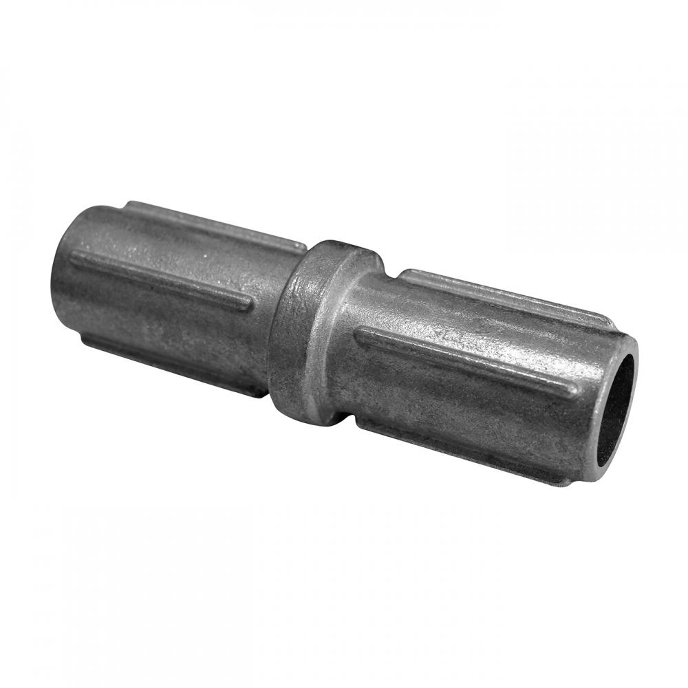 Extension for round post 38mm, silver